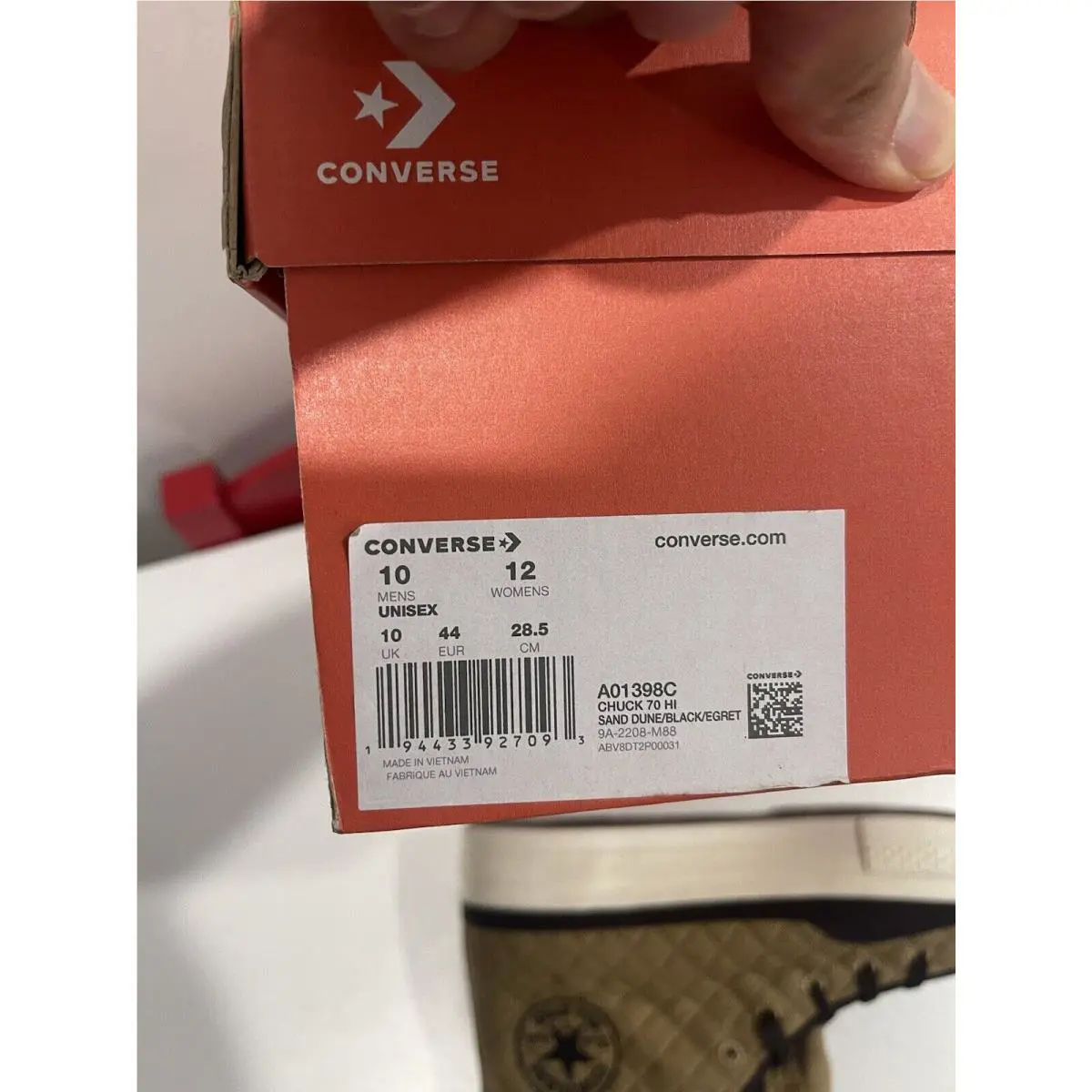 Converse shoes - Chuck 70 Hi - Chuck - A01398C - Brown 9