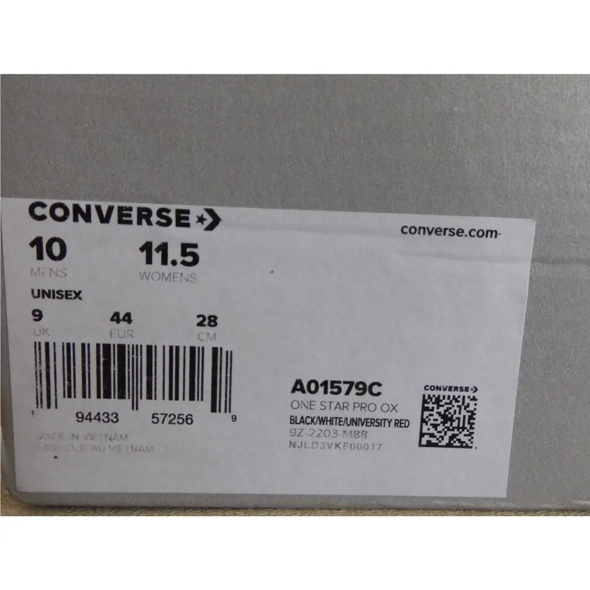 Converse shoes - Converse One Star - One Star - A01579C - Black (UPC: 194433572569) 4