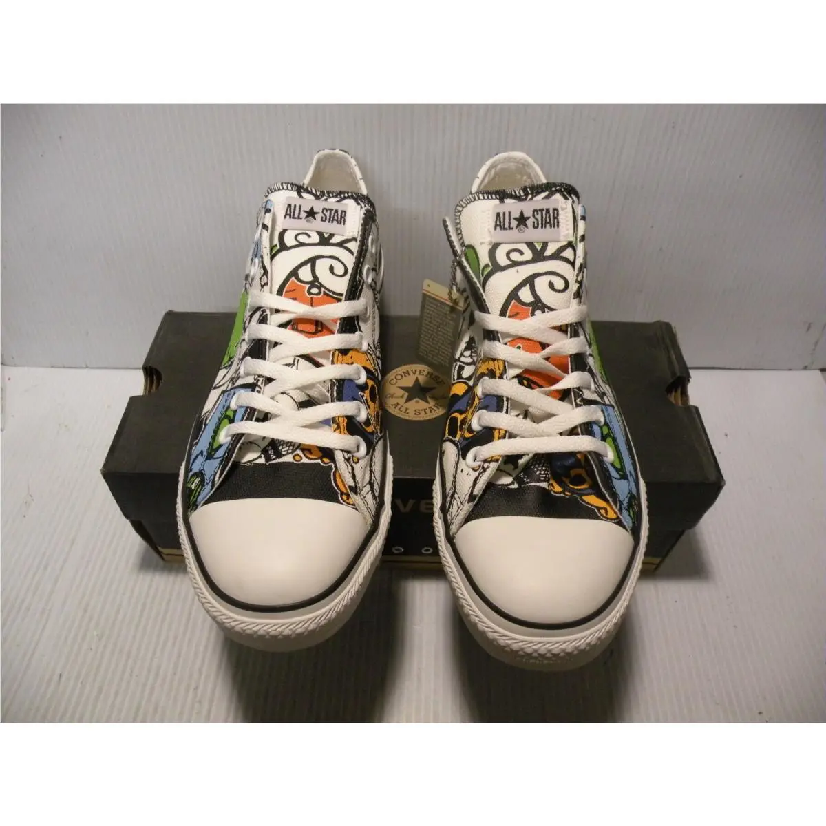Converse shoes - Converse All Star OX Low - WHITE/BLUE/GREEN/BLACK - A00144F 0