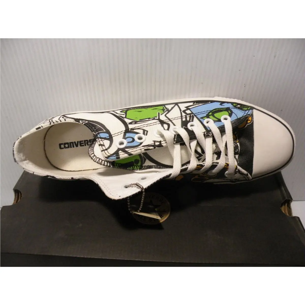 Converse shoes - Converse All Star OX Low - WHITE/BLUE/GREEN/BLACK - A00144F 3