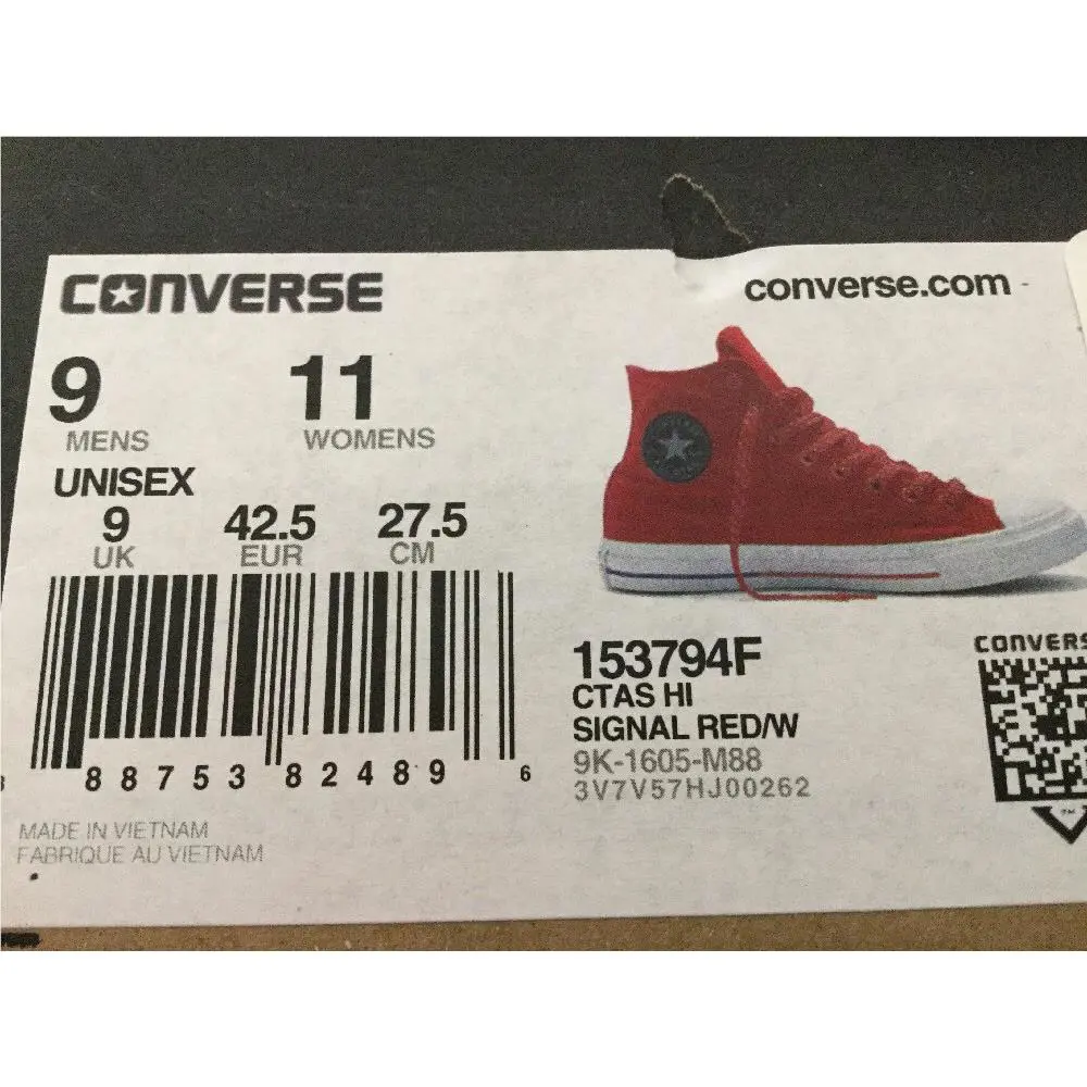 Converse shoes - All Star - All Star - Red (UPC: 888753824896) 10
