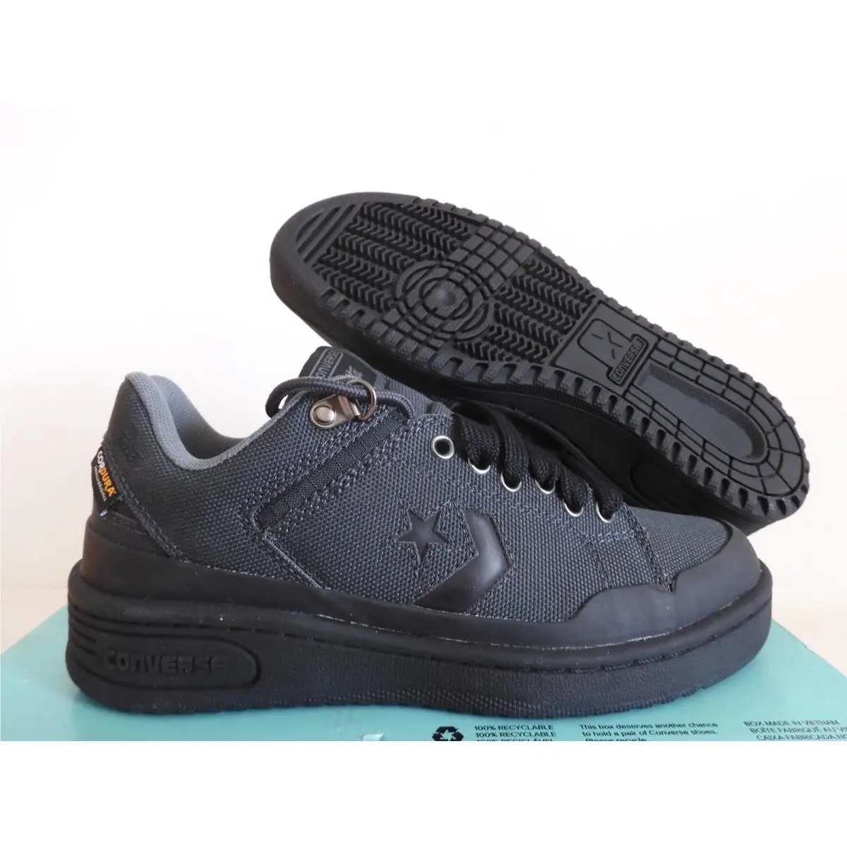 Converse Patta x Weapon Ox Low Black Mens Sz 5 / Womens Sz 6.5 A09783C