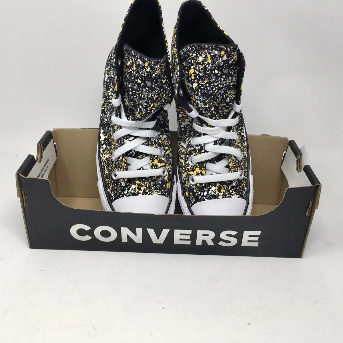 Converse shoes - Converse Chuck Taylor All Star Hi - Black/White/Amarillo, Manufacturer: Black/White/Amarillo 9