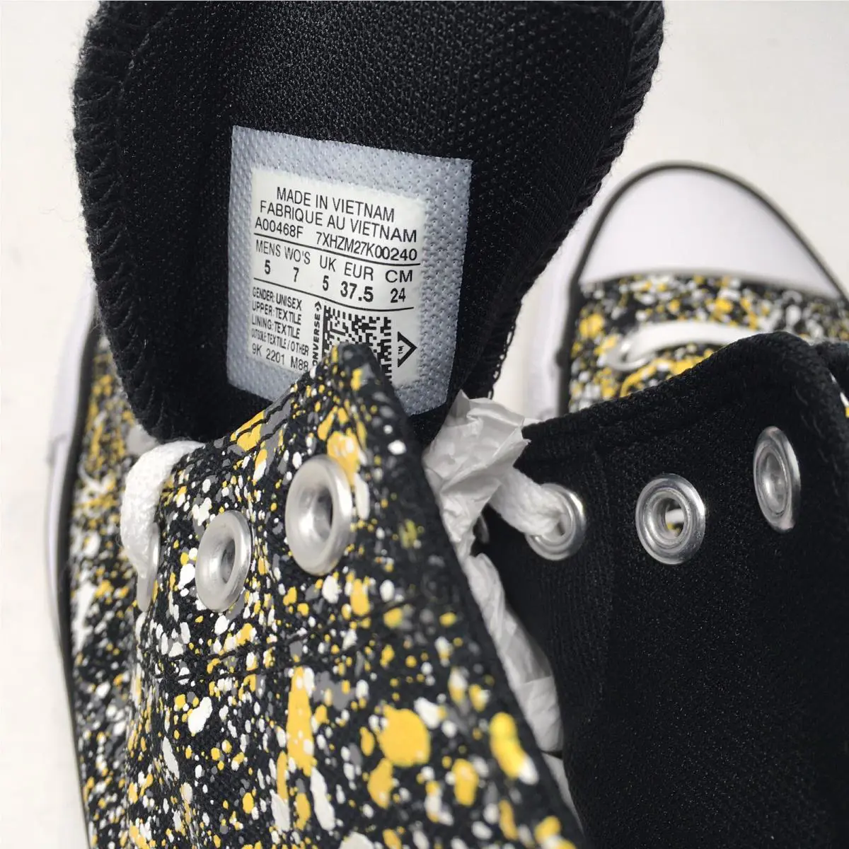 Converse shoes - Converse Chuck Taylor All Star Hi - Black/White/Amarillo, Manufacturer: Black/White/Amarillo 4