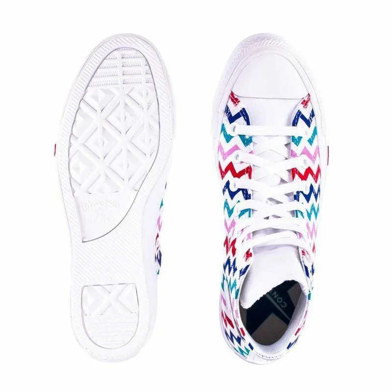Converse shoes - White/University Red/Peony Pink - 567046C 5