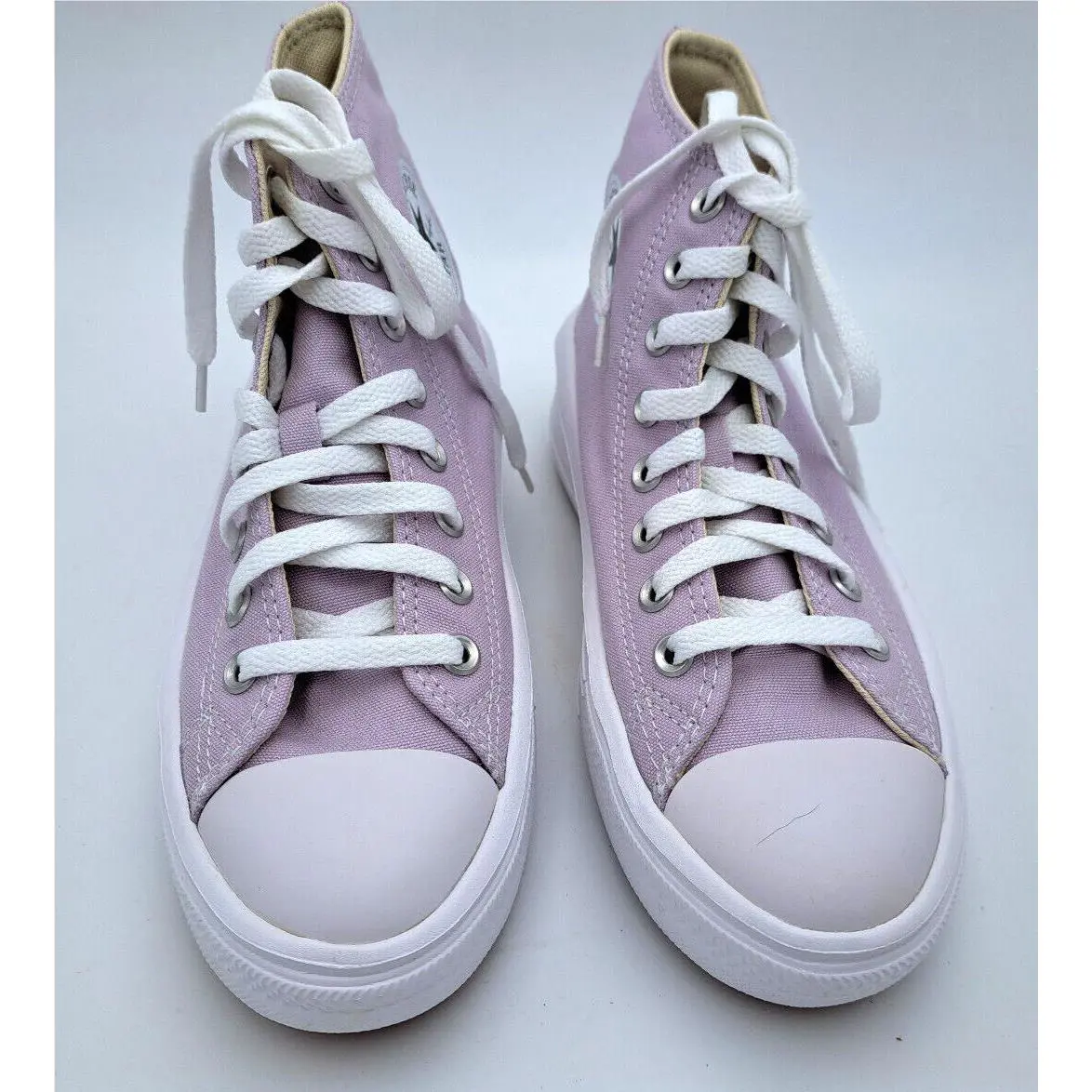 Converse shoes - Converse CTAS Hi - CTAS - Platform High Tops - Pale Amethyst White (UPC: 194433467094) 1