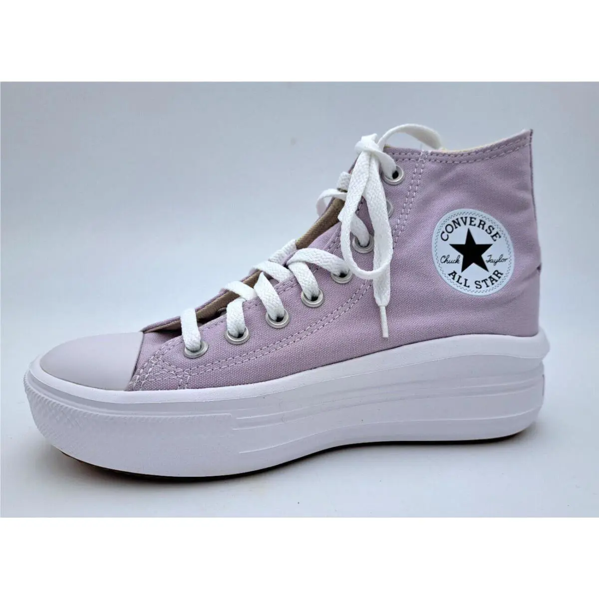 Converse shoes - Converse CTAS Hi - CTAS - Platform High Tops - Pale Amethyst White (UPC: 194433467094) 3