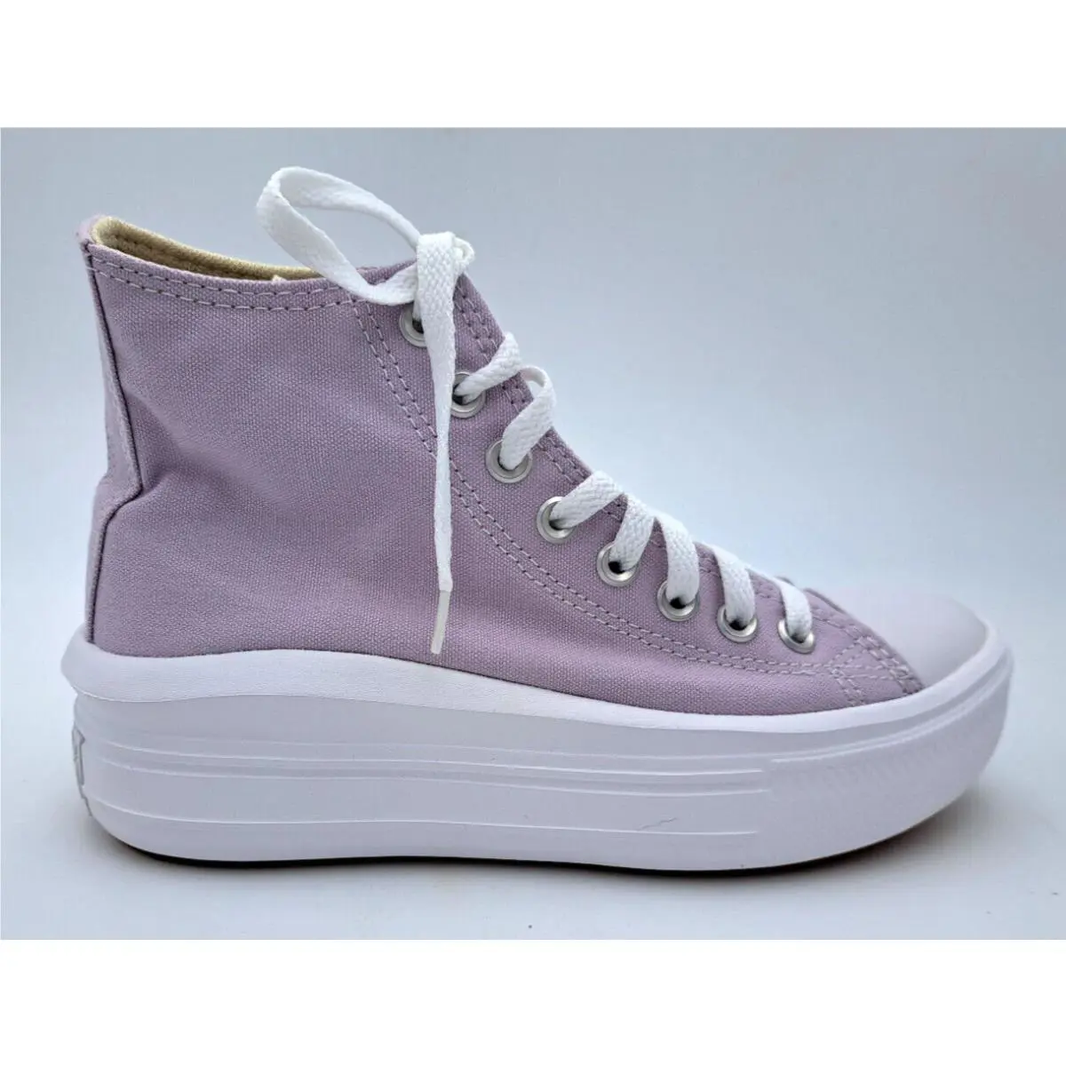 Converse shoes - Converse CTAS Hi - CTAS - Platform High Tops - Pale Amethyst White (UPC: 194433467094) 4