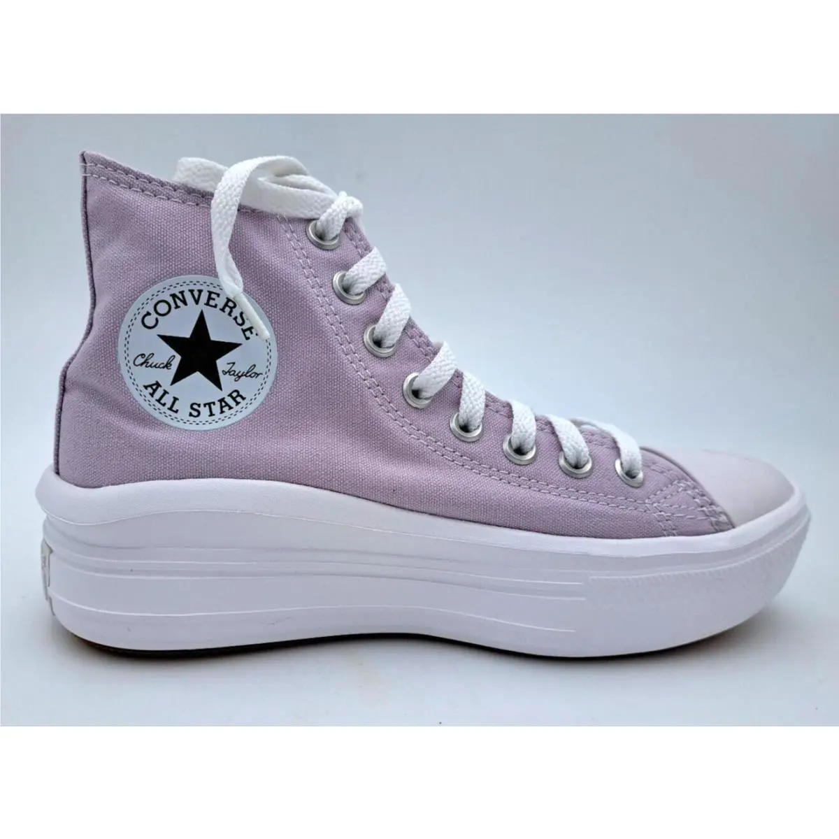 Converse shoes - Converse CTAS Hi - CTAS - Platform High Tops - Pale Amethyst White (UPC: 194433467094) 5