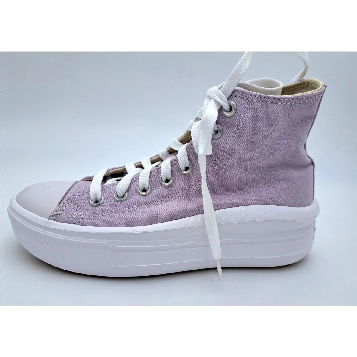 Converse shoes - Converse CTAS Hi - CTAS - Platform High Tops - Pale Amethyst White (UPC: 194433467094) 6