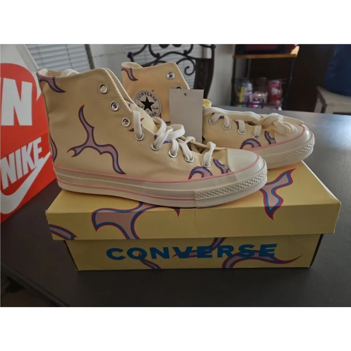 Size M 8.5/ W 10.5 Converse Golf Le Fleur x Chuck 70 High Flame - Pastel Yellow - Yellow