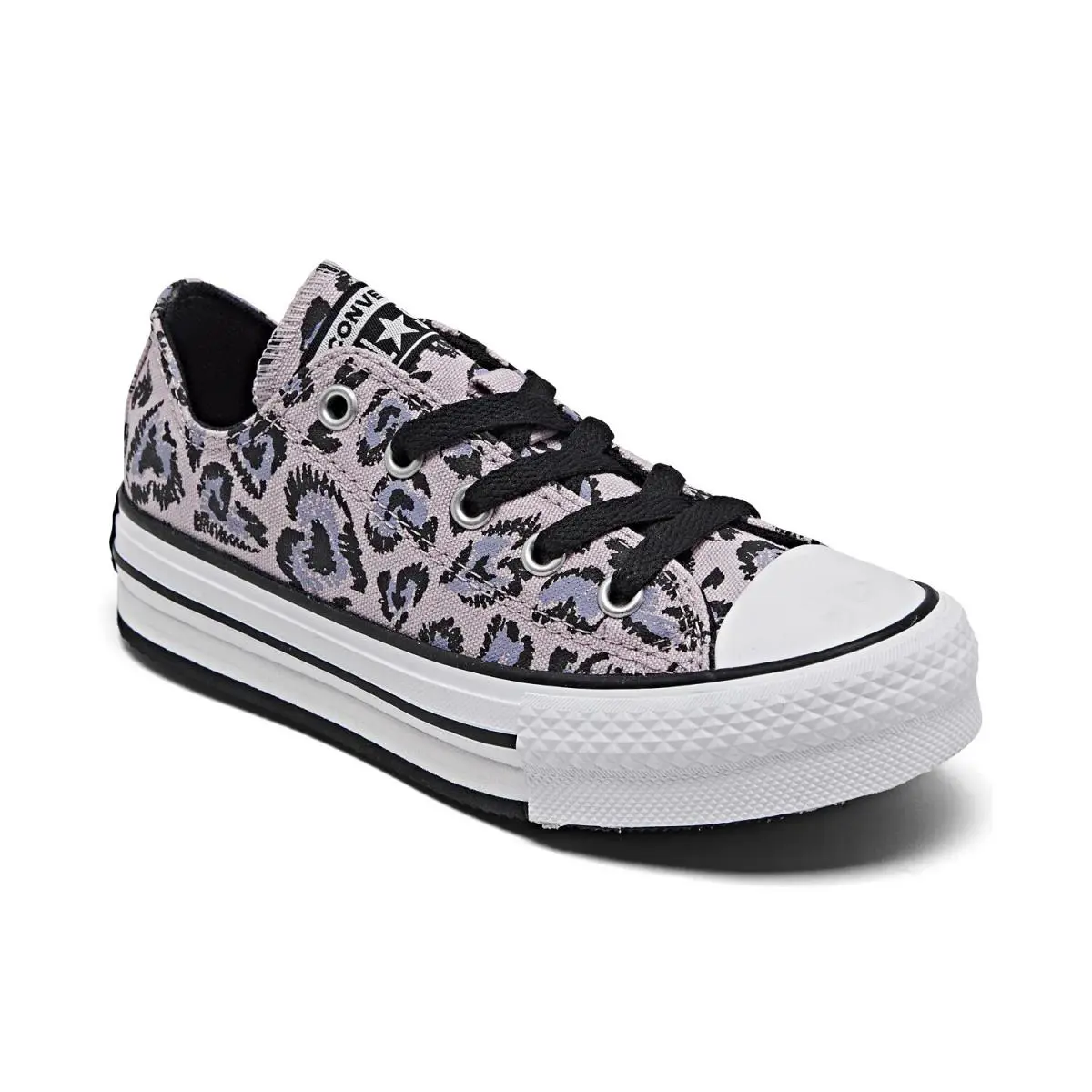 Converse shoes - Leopard Purple / Black / White - 671517F 0