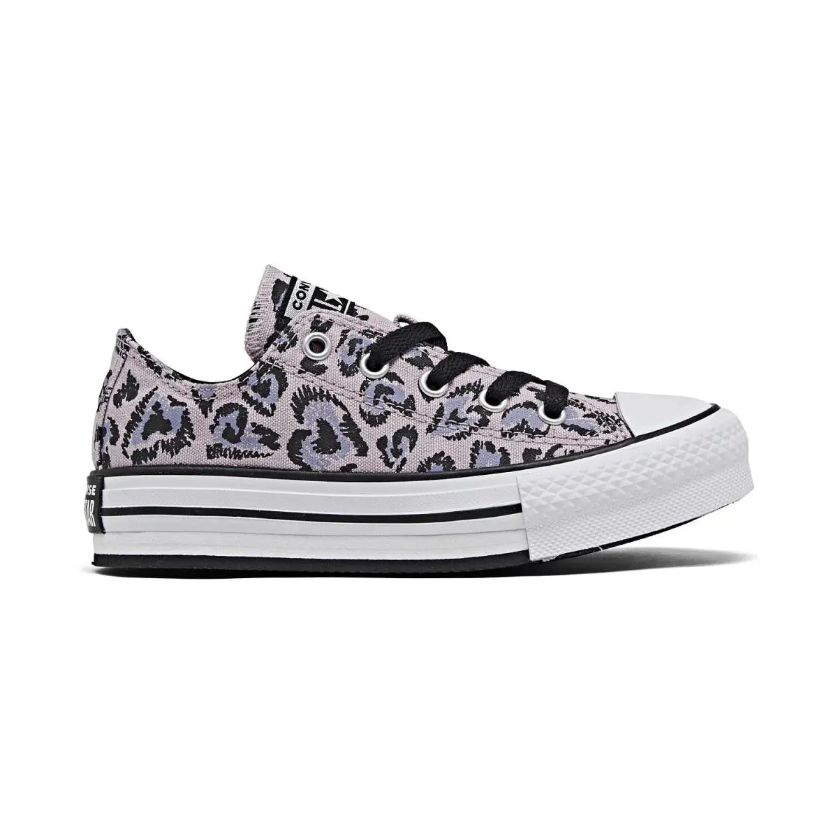 Converse shoes - Leopard Purple / Black / White - 671517F 2