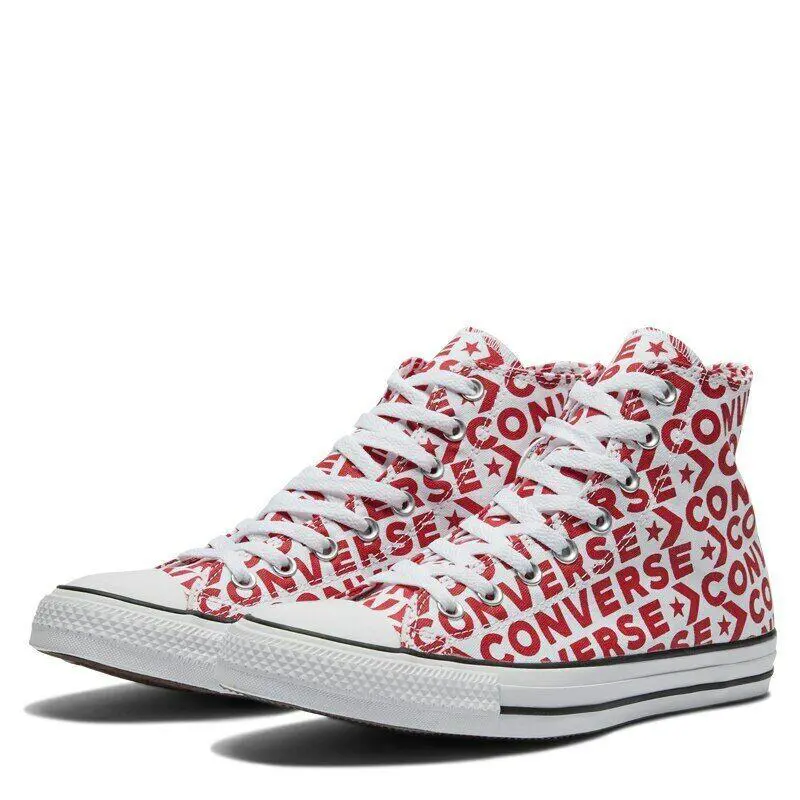 Converse All Star Chuck Taylor HI Trainer Sports Men Shoes Red Print Size 10 - RED / PRINT - 163953C