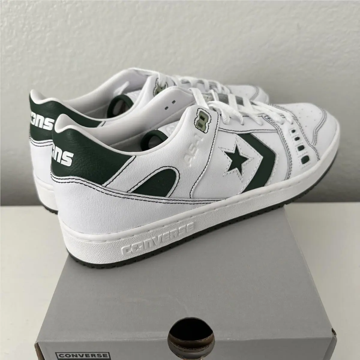 Converse shoes - AS-1 Pro Ox White/Fir skate shoes - A04957C - White/Green Fir (UPC: 194434268065) 2