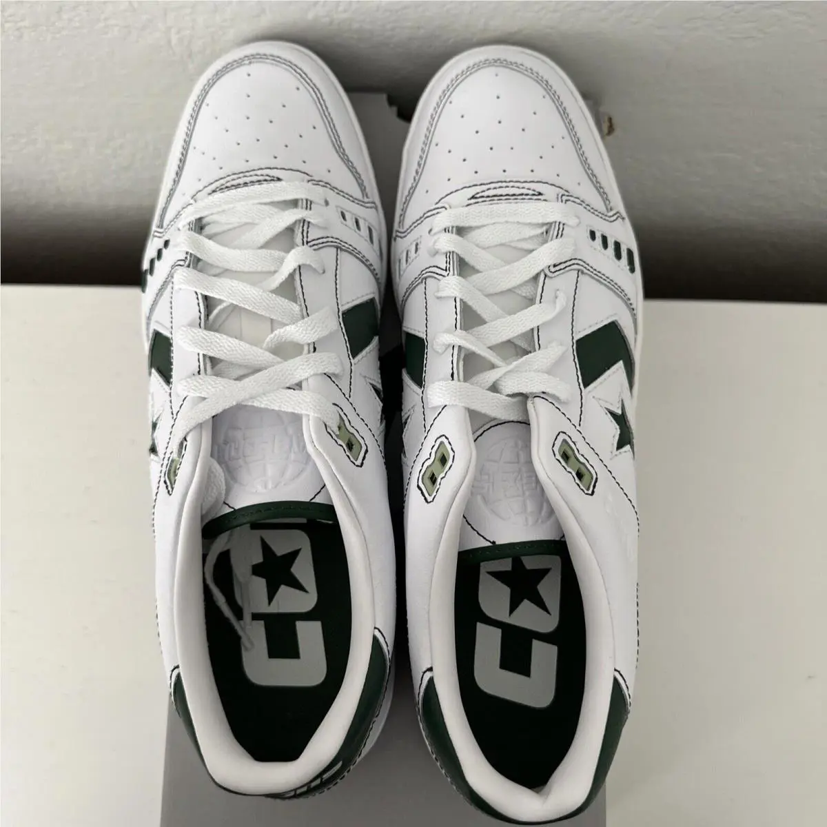 Converse shoes - AS-1 Pro Ox White/Fir skate shoes - A04957C - White/Green Fir (UPC: 194434268065) 5