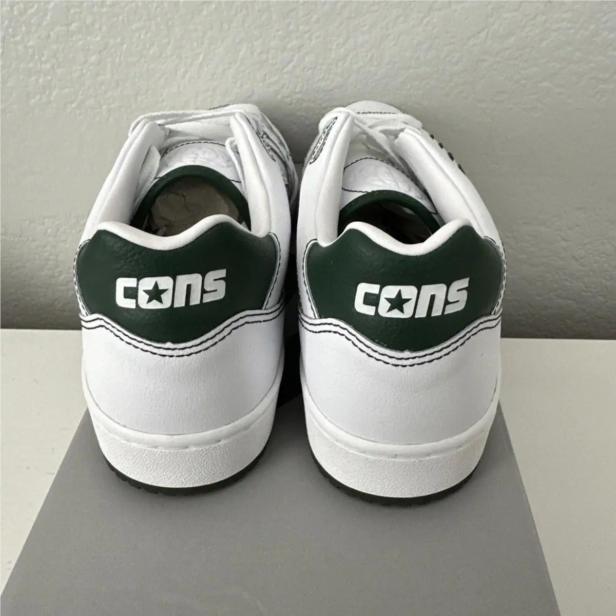Converse shoes - AS-1 Pro Ox White/Fir skate shoes - A04957C - White/Green Fir (UPC: 194434268065) 1