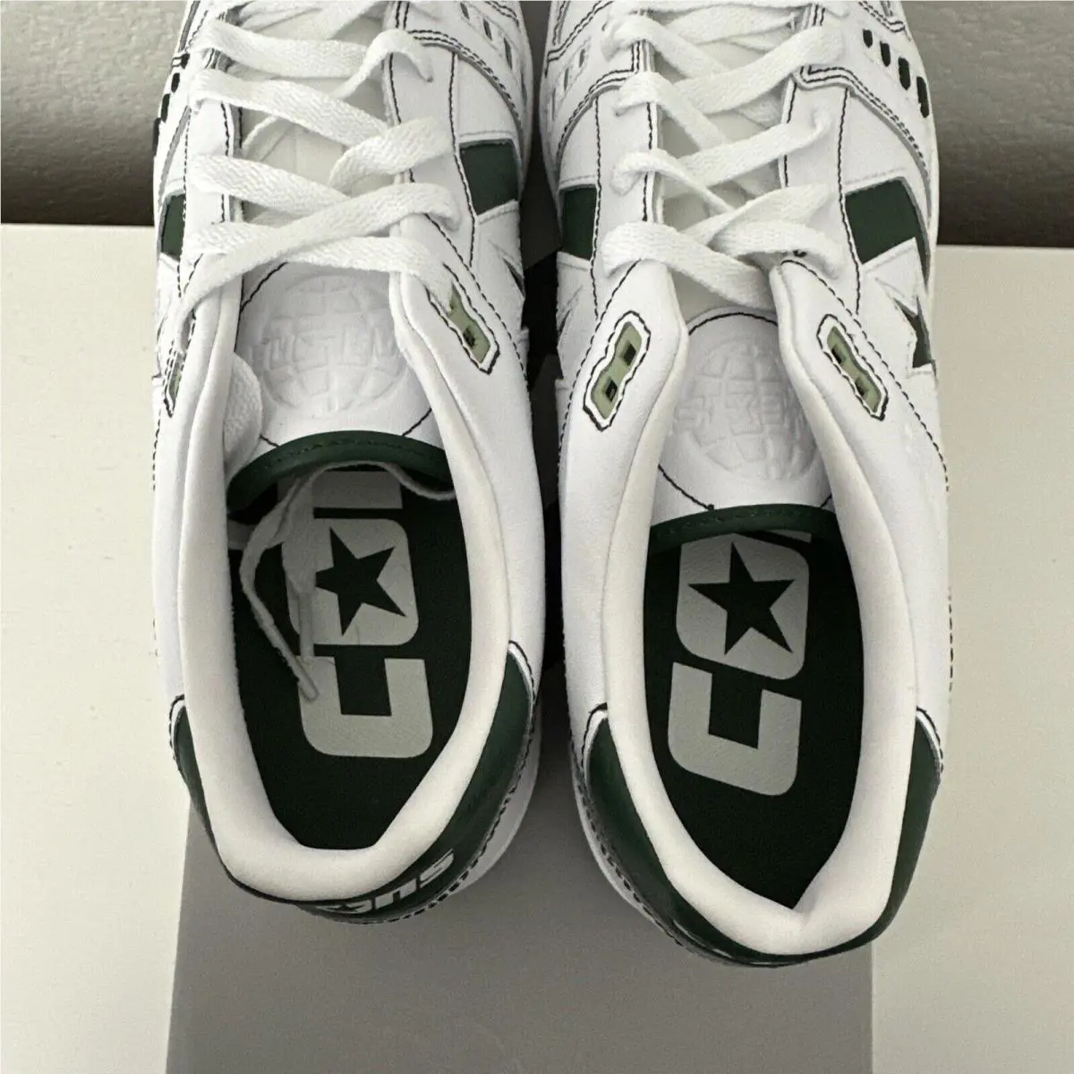 Converse shoes - AS-1 Pro Ox White/Fir skate shoes - A04957C - White/Green Fir (UPC: 194434268065) 3