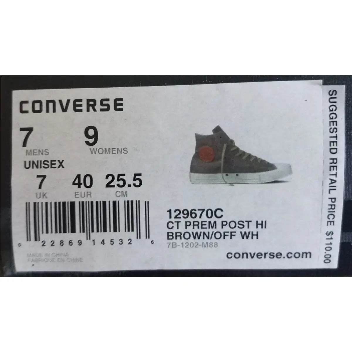 Converse shoes - Chuck Taylor - Chuck Taylor - Brown (UPC: 022869145326) 4