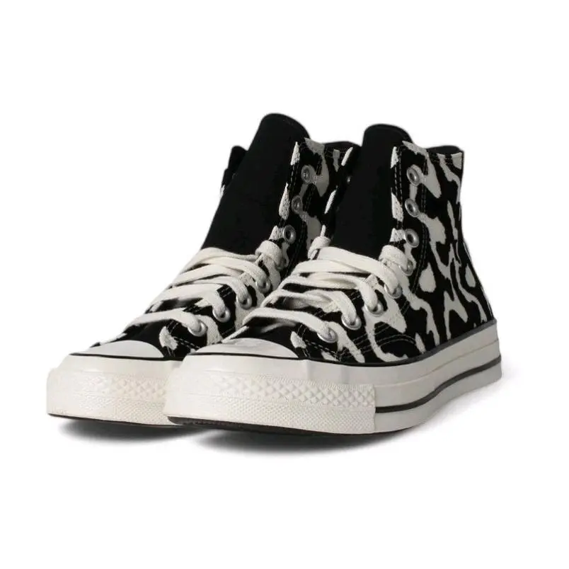 Womens Converse Chuck Taylor All Star HI A12350C Black Leopard Graphics Sz 6.0