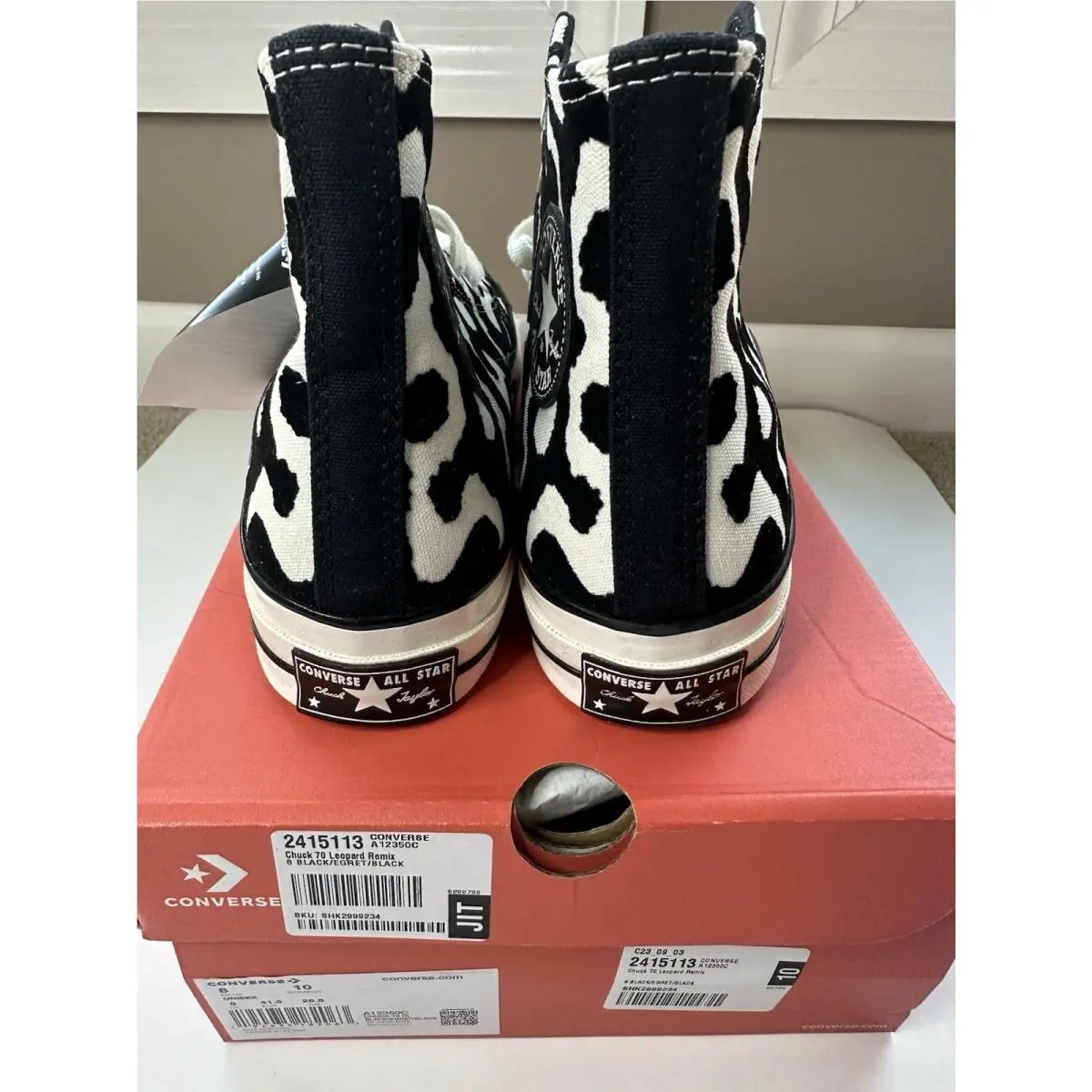 Converse shoes - Chuck 70 Leopard Remix - Chuck Leopard Remix - A12350C - Black (UPC: 0194435182063) 3