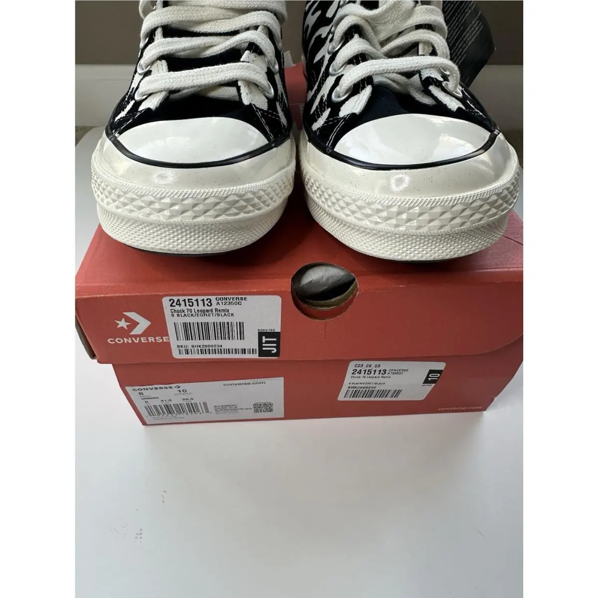 Converse shoes - Chuck 70 Leopard Remix - Chuck Leopard Remix - A12350C - Black (UPC: 0194435182063) 2
