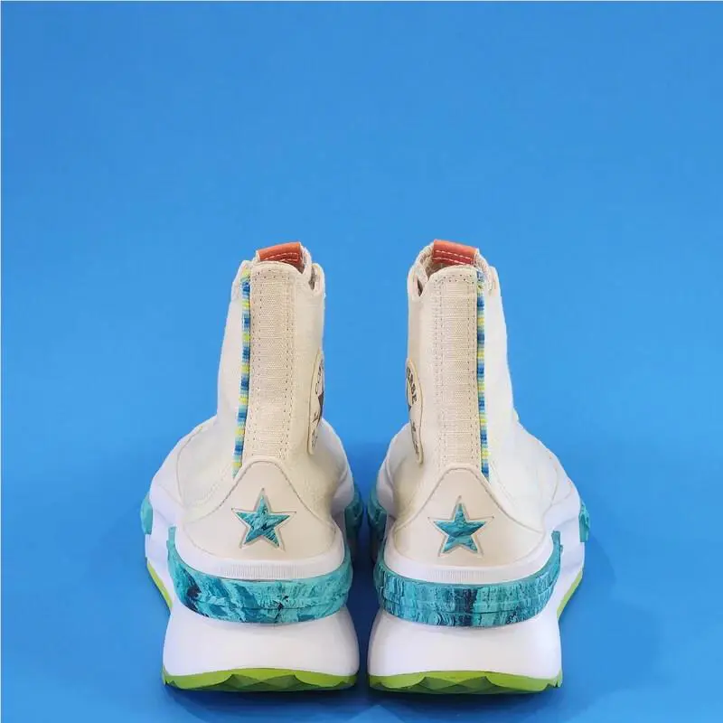 Converse shoes - Converse Star Hi - Star - Natural/Laser Lemon/Light Aqua - A03694C 3
