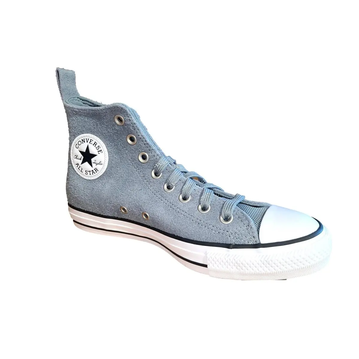 Converse Men`s Chuck Taylor Classic Hi 170021C Limestone Gray/white/black Size 9