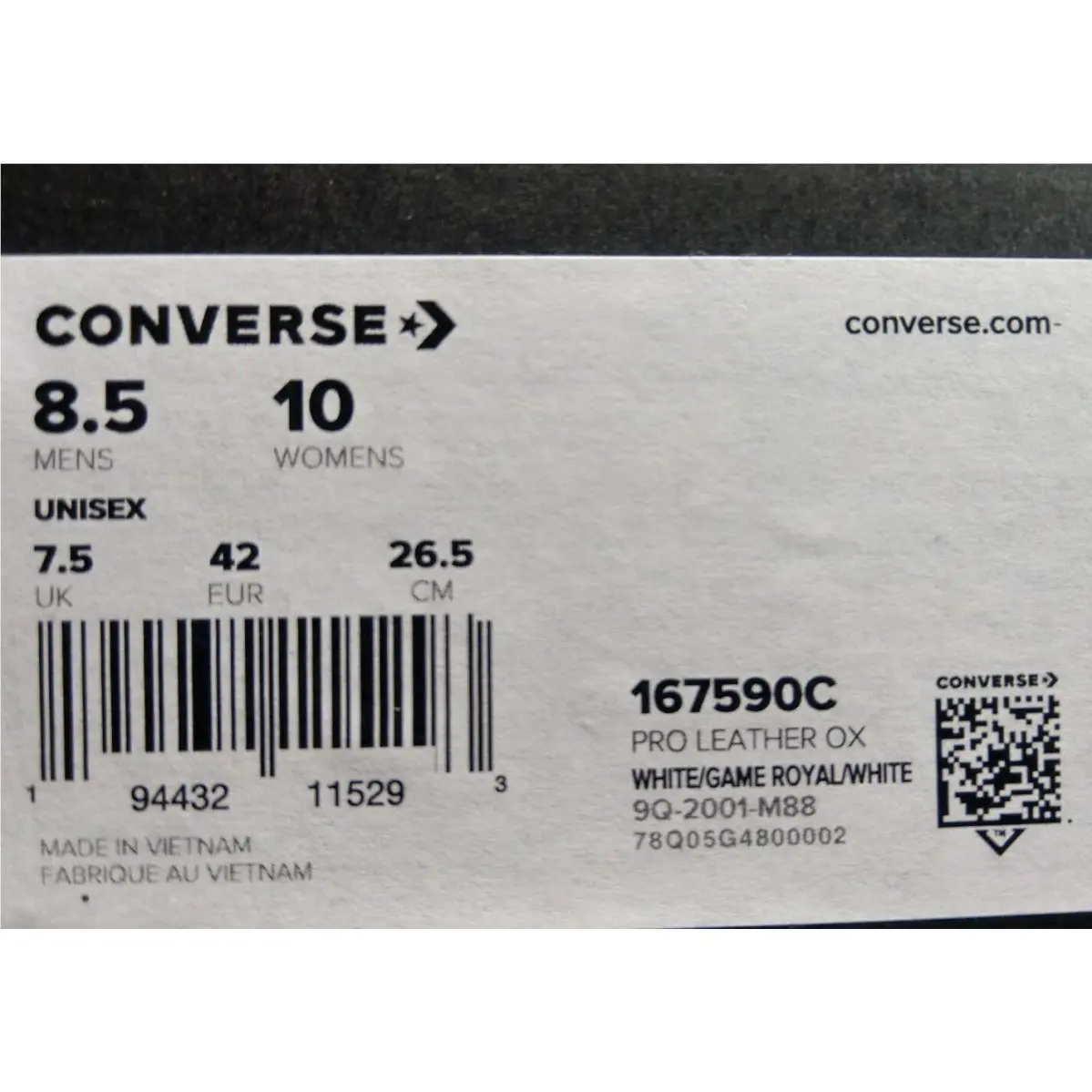 Converse shoes - Ox Low Top - Low Top - 167590c - White 5