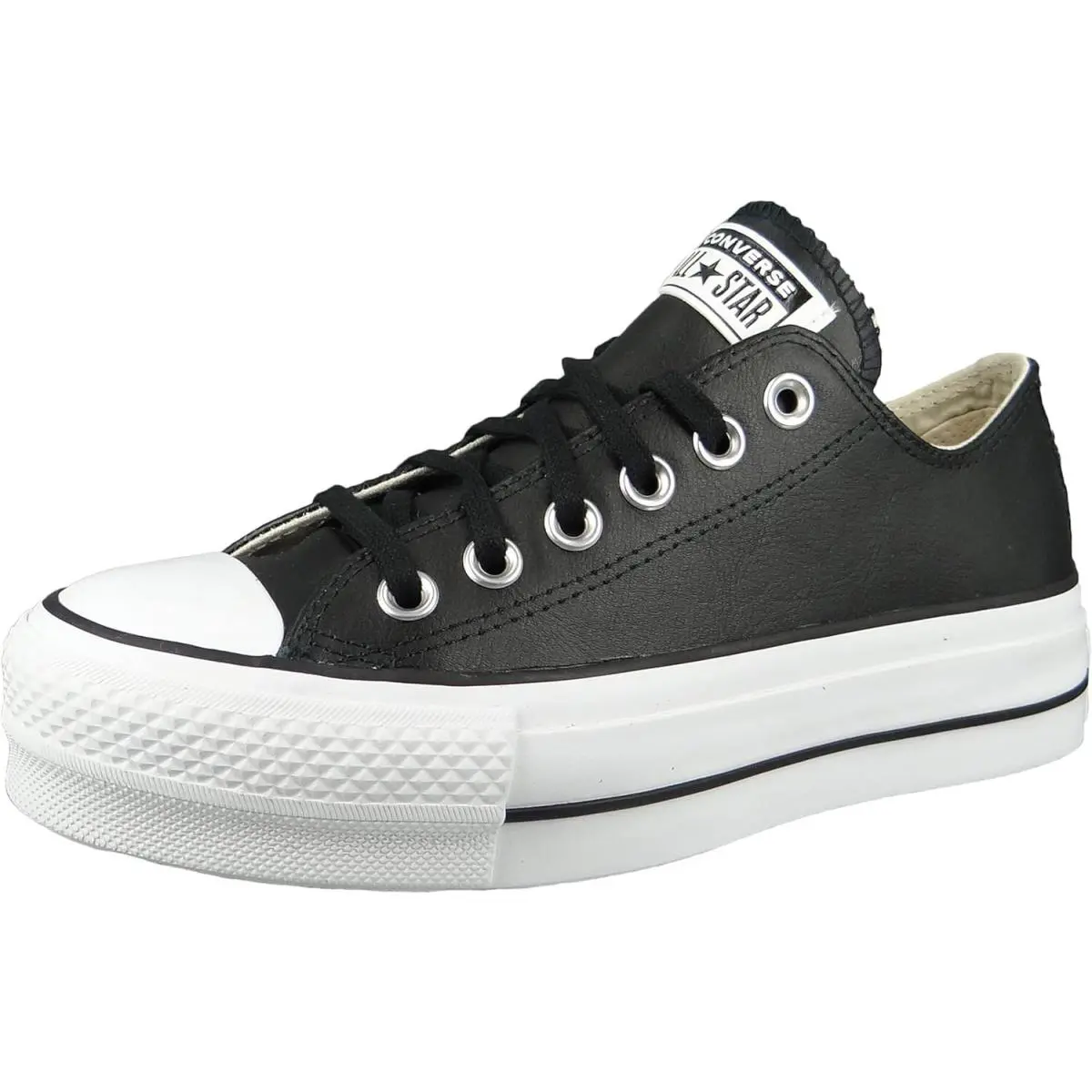 Converse Womens Chuck Taylor All Star Lift Sneakers Black Leather US 9M - Black