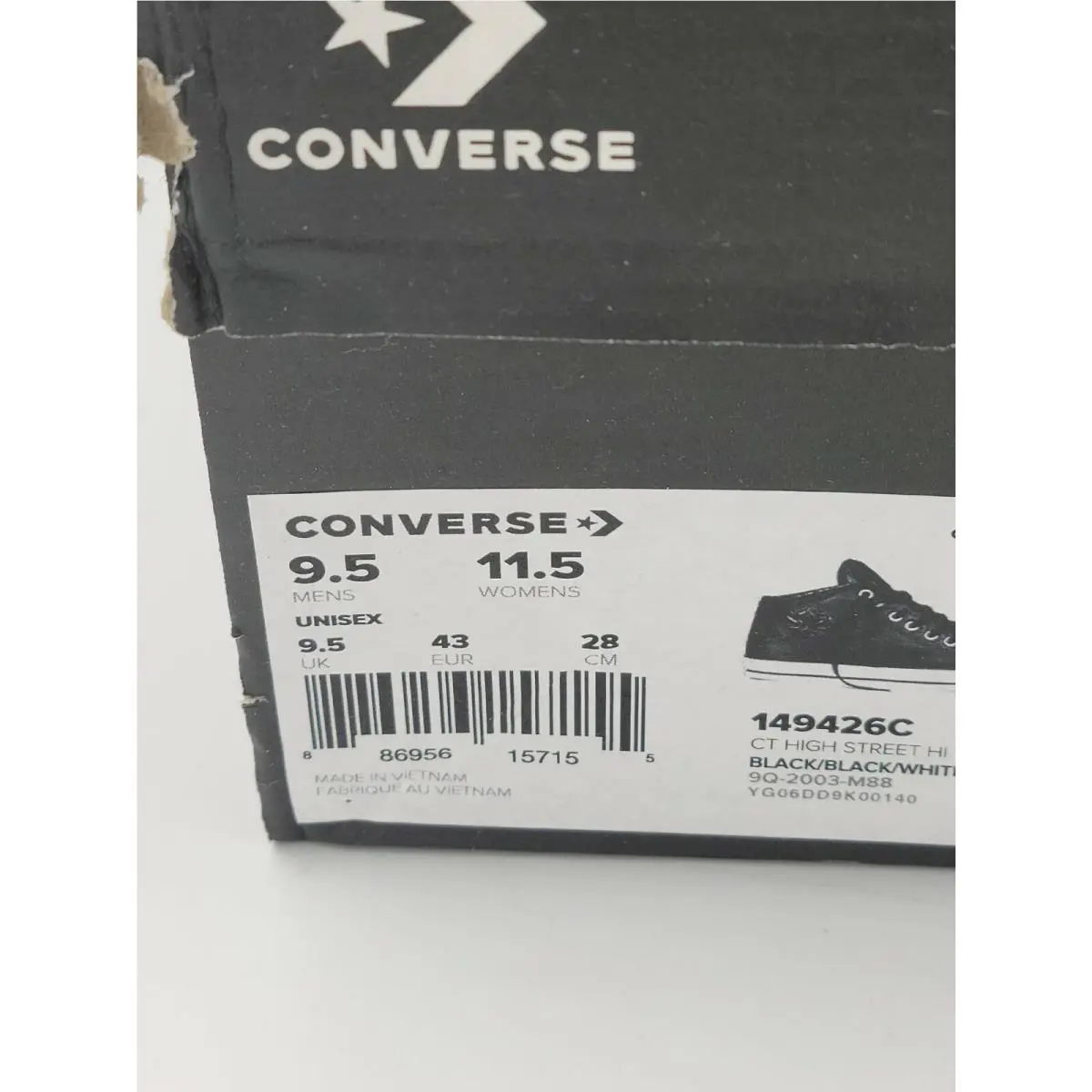 Converse shoes - Converse Chuck Taylor All-Star Hi - Black (UPC: 886956157155) 1