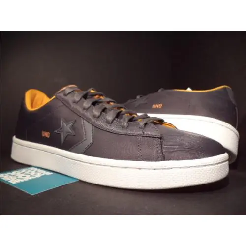 Converse Pro Leather Und Undftd Undefeated OX Ash Grey Autumn Orange 133075C 7.5