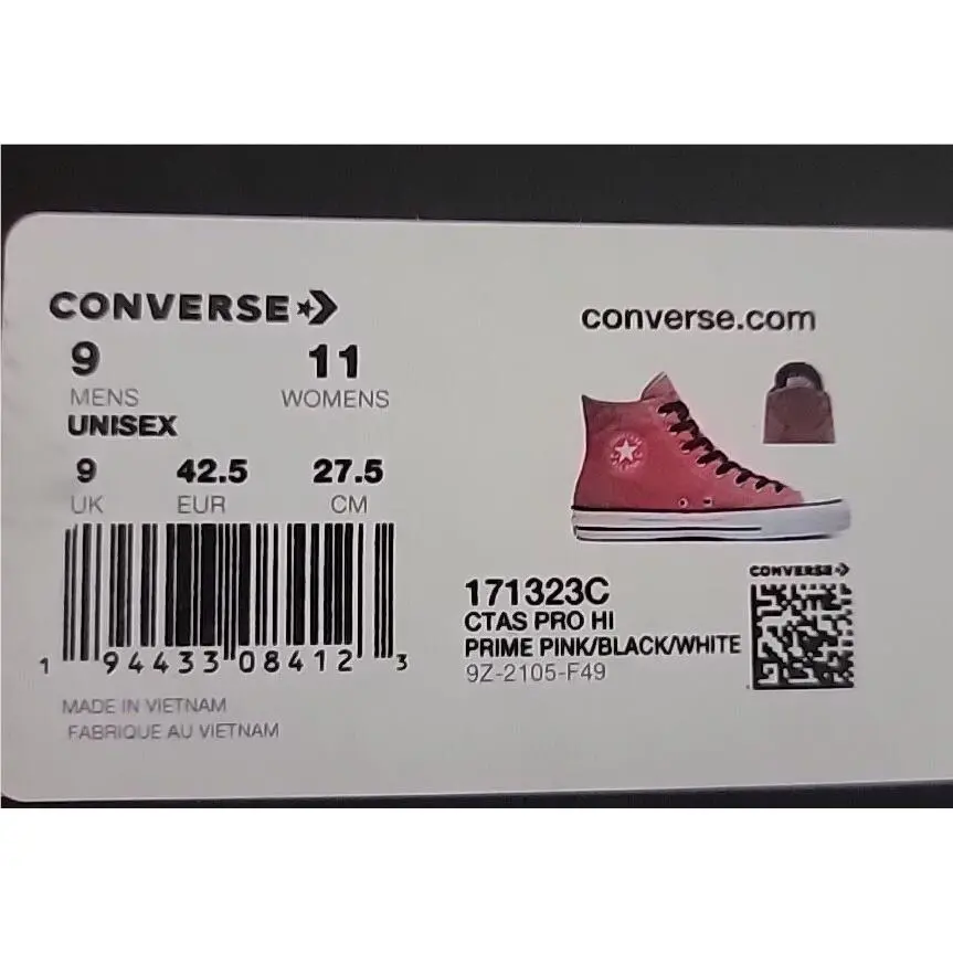 Converse shoes - Converse Chuck Taylor All Star Pro Hi - 171323c - Prime Pink 5