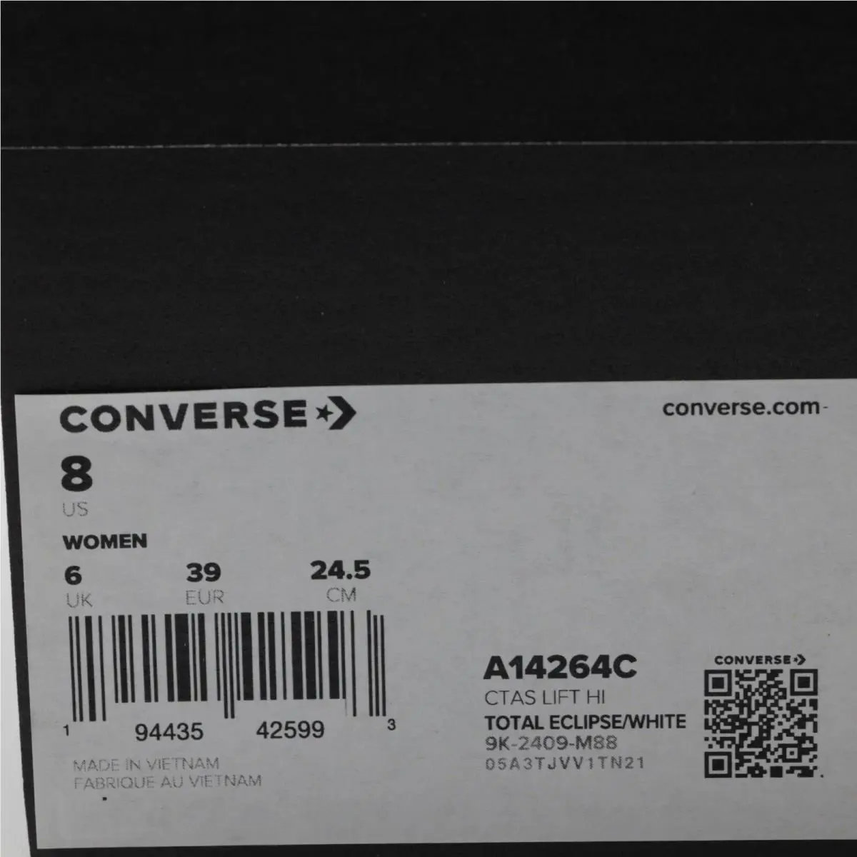 Converse shoes - Converse Chuck Taylor All-Star Lift Platform - A14264C - White (UPC: 194435425993) 9