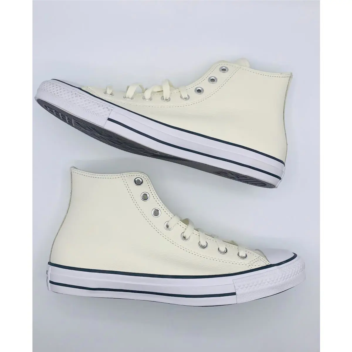 Converse shoes - Converse Chuck Taylor All Star Tumbled Leather High Top - A01462C - Gray (UPC: 194433939003) 2