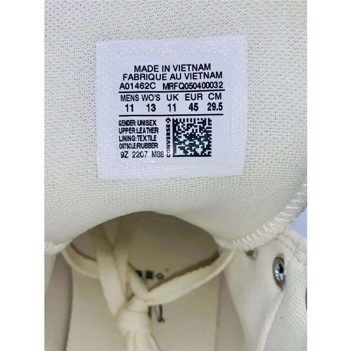 Converse shoes - Converse Chuck Taylor All Star Tumbled Leather High Top - A01462C - Gray (UPC: 194433939003) 7