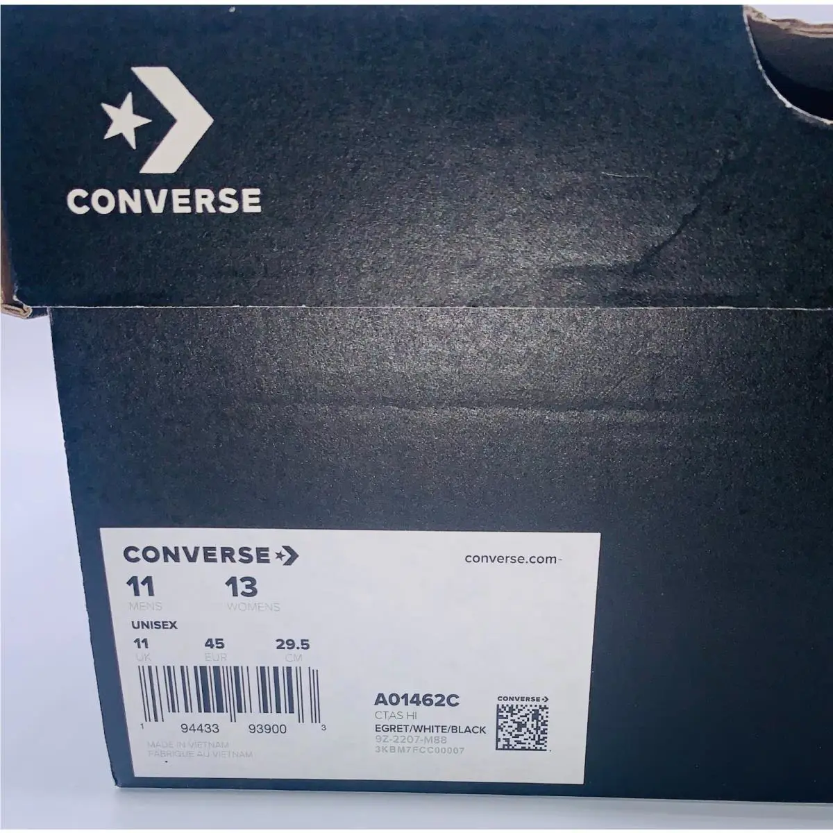 Converse shoes - Converse Chuck Taylor All Star Tumbled Leather High Top - A01462C - Gray (UPC: 194433939003) 8