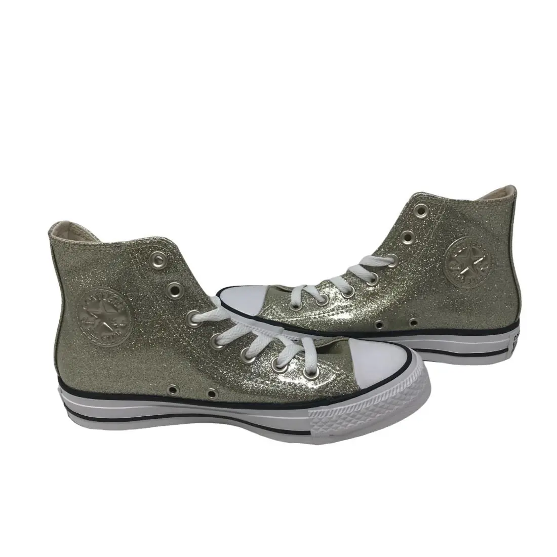 Converse Women`s Chuck Taylor All Star High Top Sneaker Size 6M - Light Gold