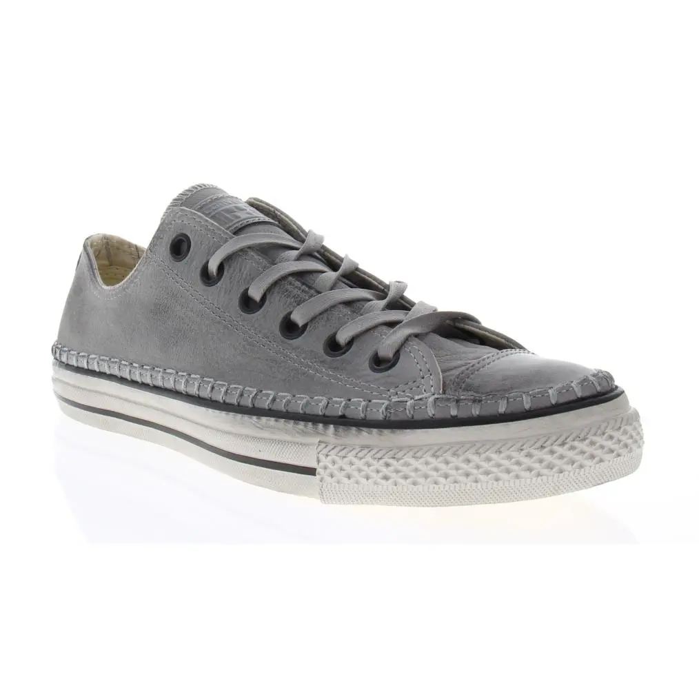 Converse Women`s Size 5 John Varvatos Chuck Taylor Grey Leather Retro Sneakers - Gray