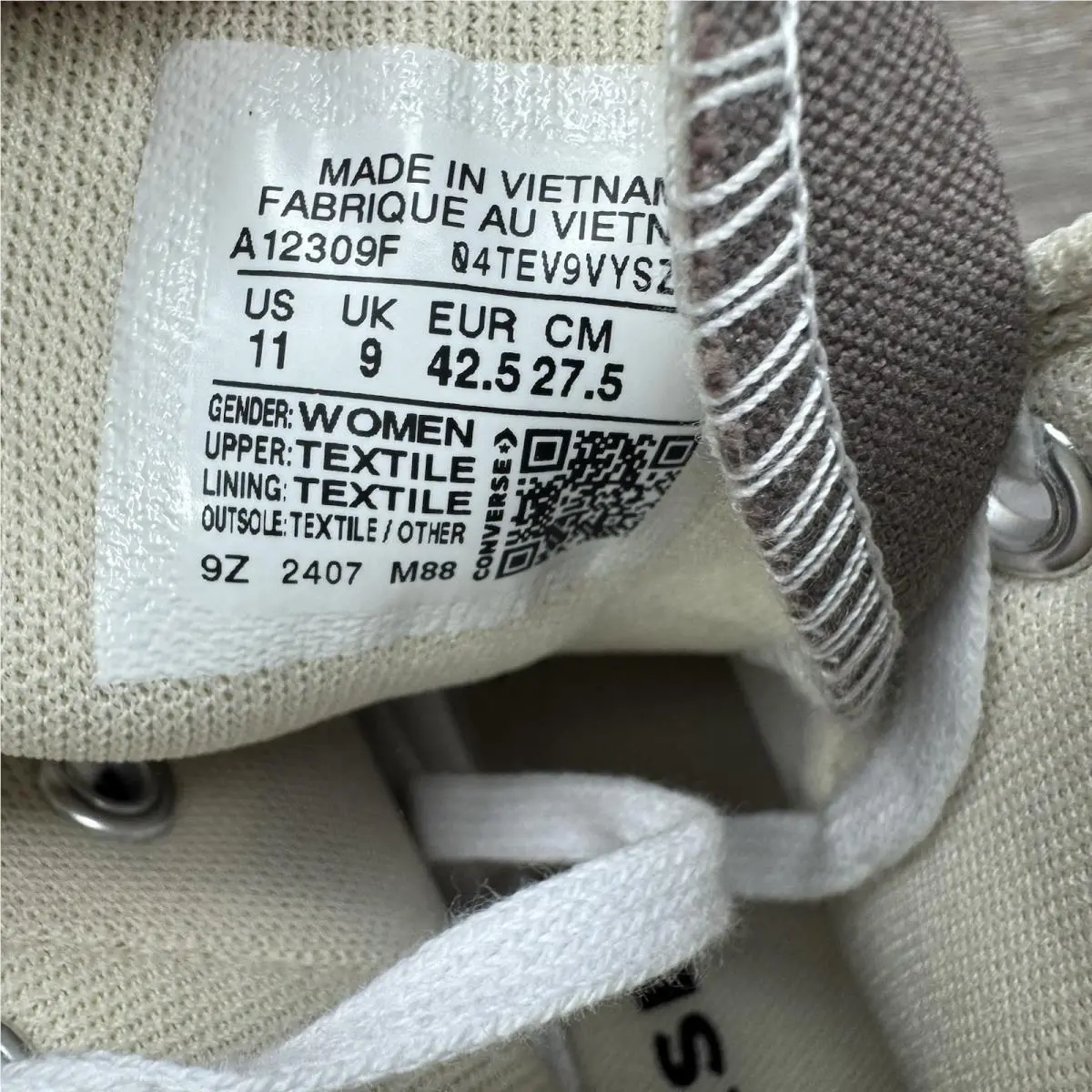 Converse shoes - Comverse CTAS Lift Hi - Comverse CTAS Lift - A12309F - grey (UPC: 194435176130) 10