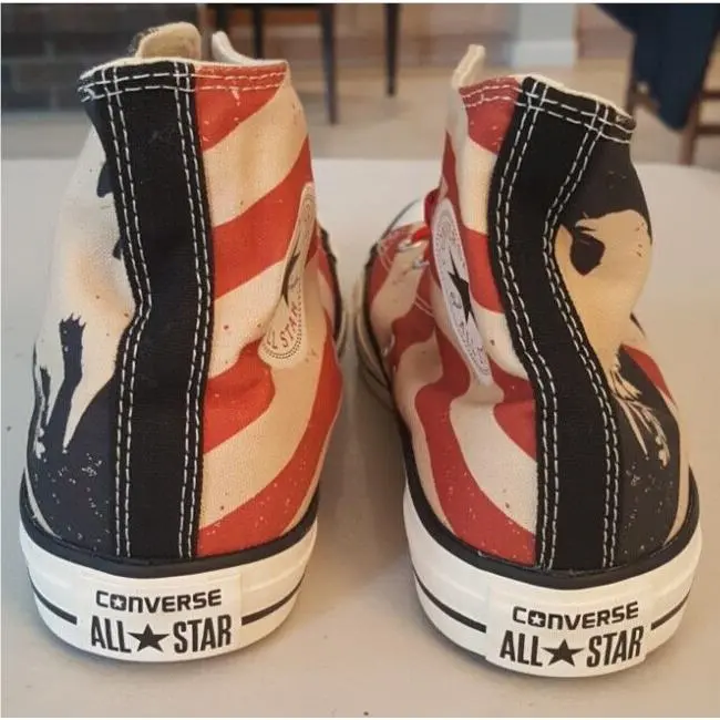 Converse shoes - Converse Chuck Taylor All Star High Top - USA VINTAGE AMERICAN FLAG - Red, White, Blue 1