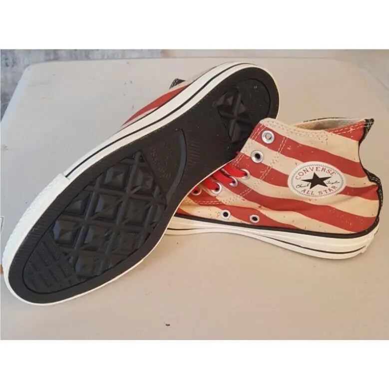 Converse shoes - Converse Chuck Taylor All Star High Top - USA VINTAGE AMERICAN FLAG - Red, White, Blue 2