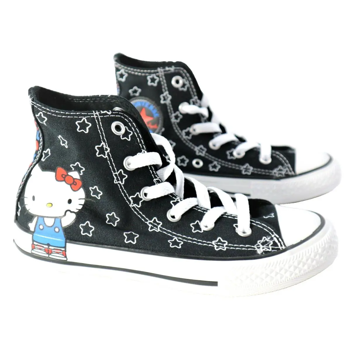 Size 11 Converse Hello Kitty All Star Sneakers Black Youth
