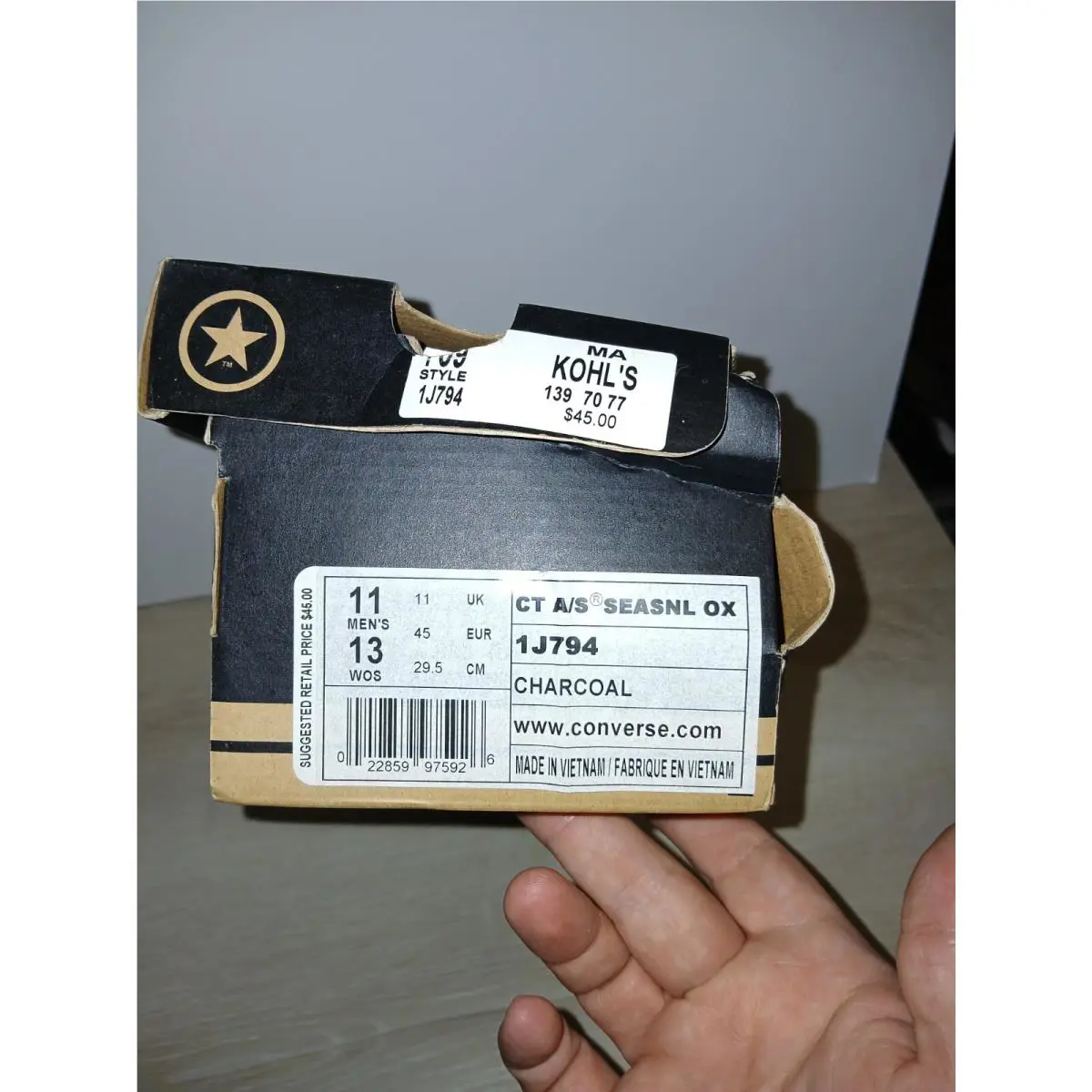 Converse shoes - Converse Chuck Taylor All Star - 1JT94 - Charcoal 0