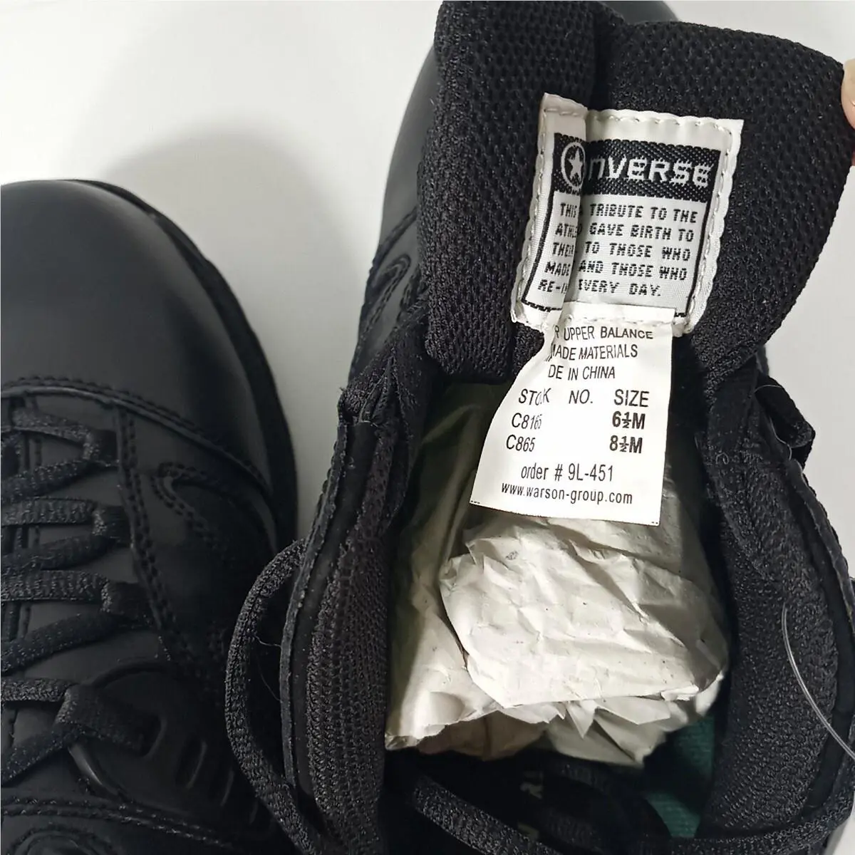 Converse shoes - Footforce - Footforce - Black (UPC: 690774230392) 10