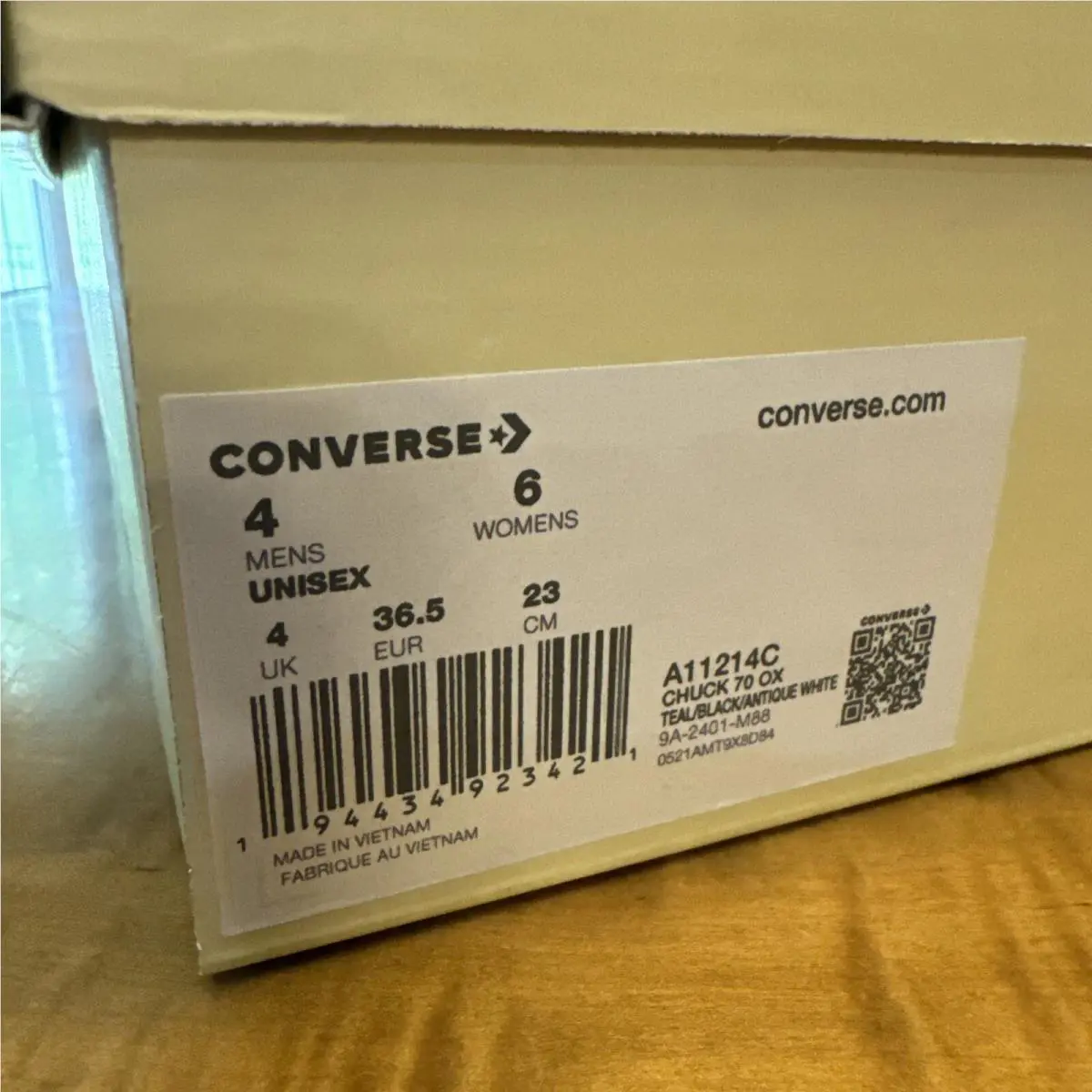 Converse shoes - Chuck 70 - Chuck - A11214C - Leopard Teal (UPC: 0194434923421) 9