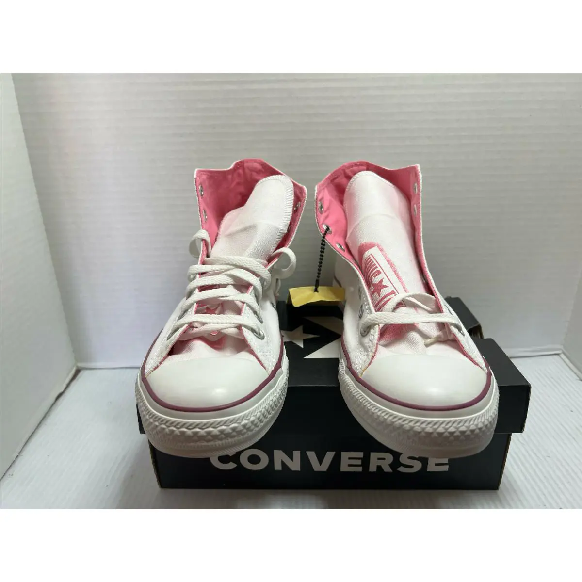Converse shoes - WHITE/PINK - converese print - 1Q886 2