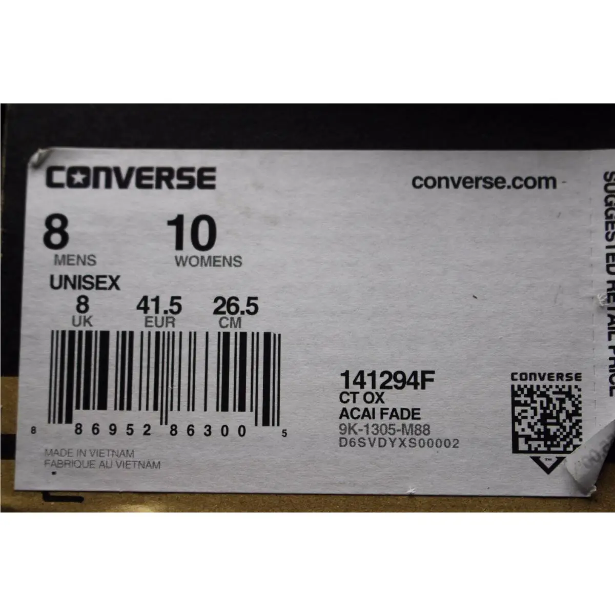 Converse shoes - ACAI FADE (UPC: 886952863005) 3