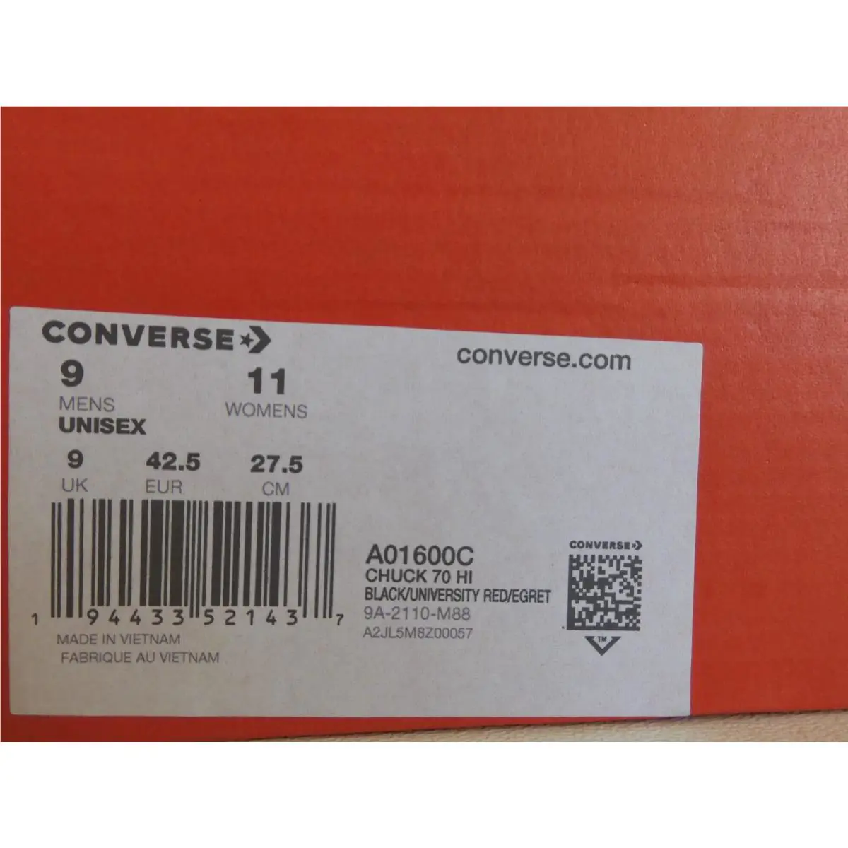 Converse shoes - Converse Chuck Taylor All Star `70 High - Black (UPC: 194433521437) 3