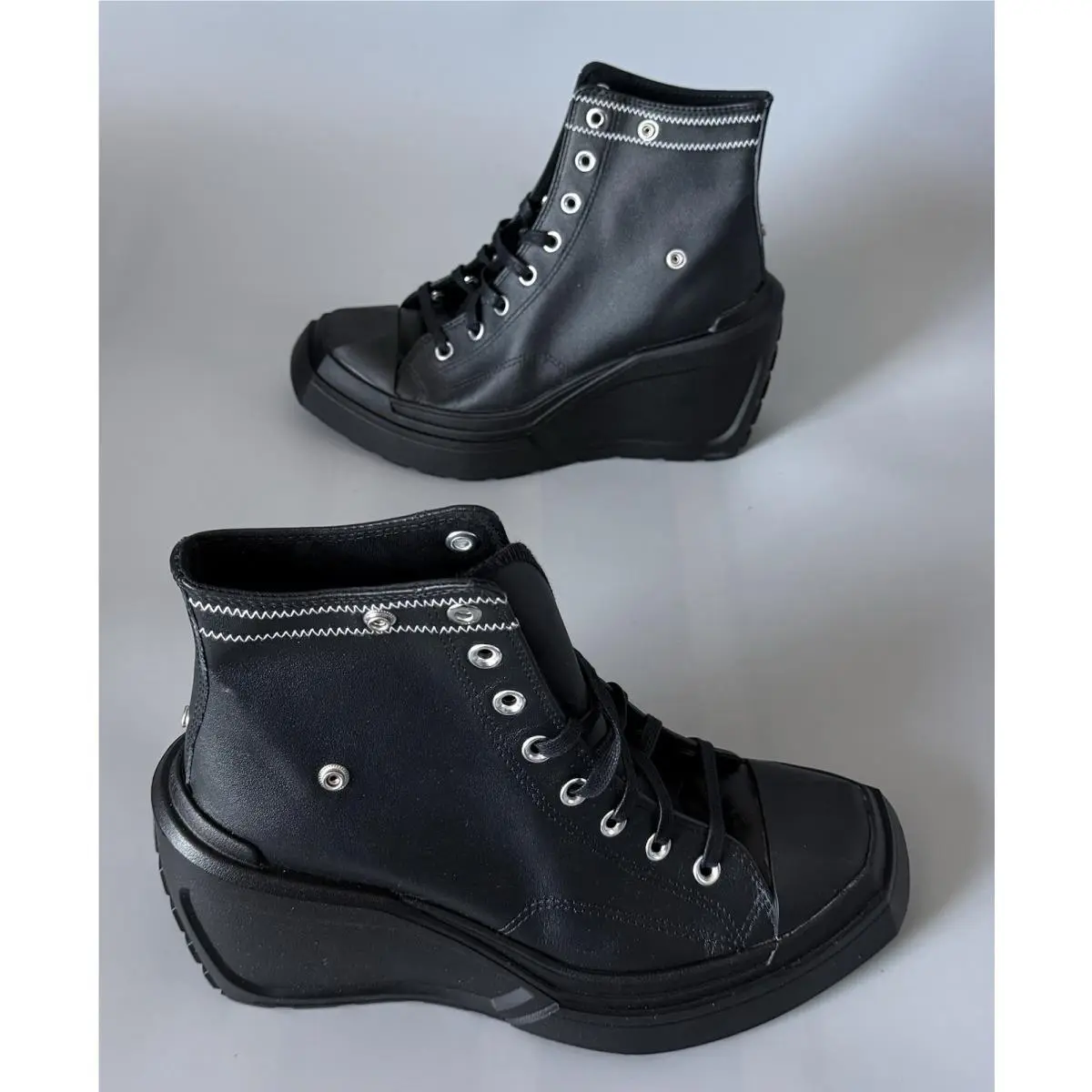 Converse shoes - Luxe Wedge - Luxe Wedge - A08650C - Black (UPC: 0194434766011) 2